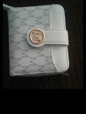 Women's White Printed Fashionable Wallet